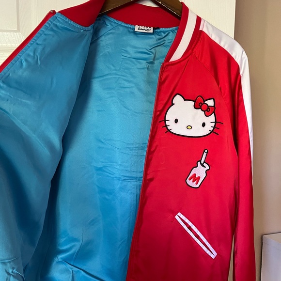 🚫SOLD🚫Sanrio Hello Kitty x Nylon Satin Bomber Jacket - Picture 6 of 10